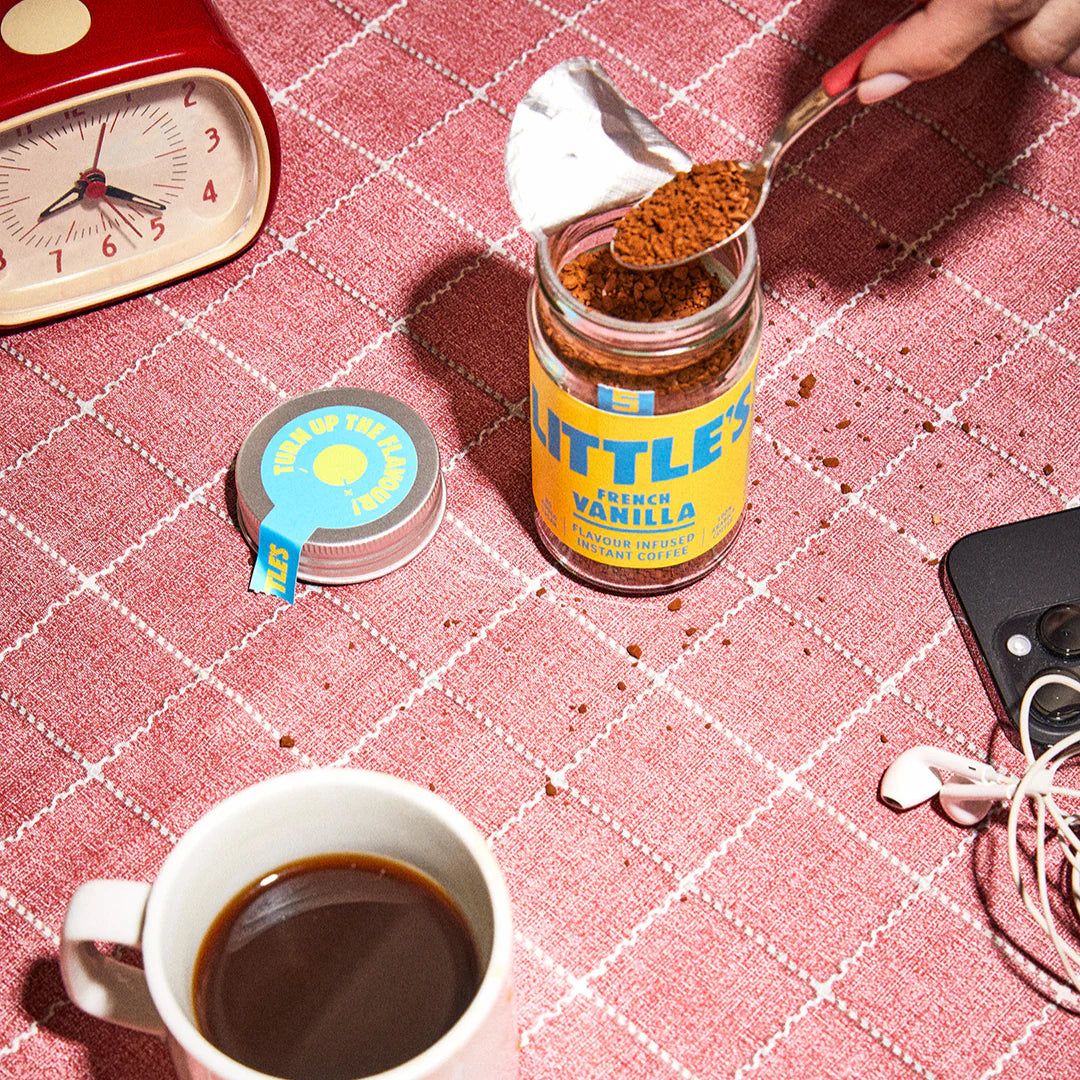 CAFEA INSTANT CU VANILIE, FĂRĂ COFEINĂ - 50g.
